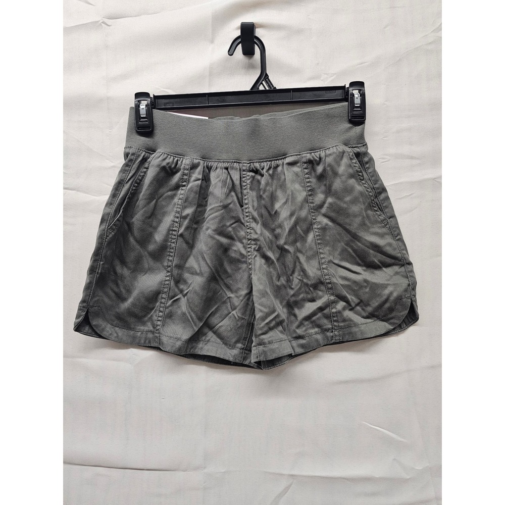 Member's Mark‎ Womens Olive Green Tencel Lyocell Relaxed Shorts WSCL-350-2025 S